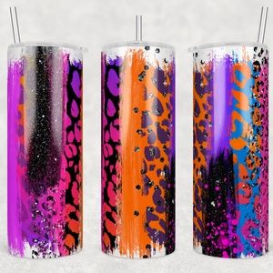 Wild Bright Colors Print can be Personalized with Name and or Photo 20oz Tumbler